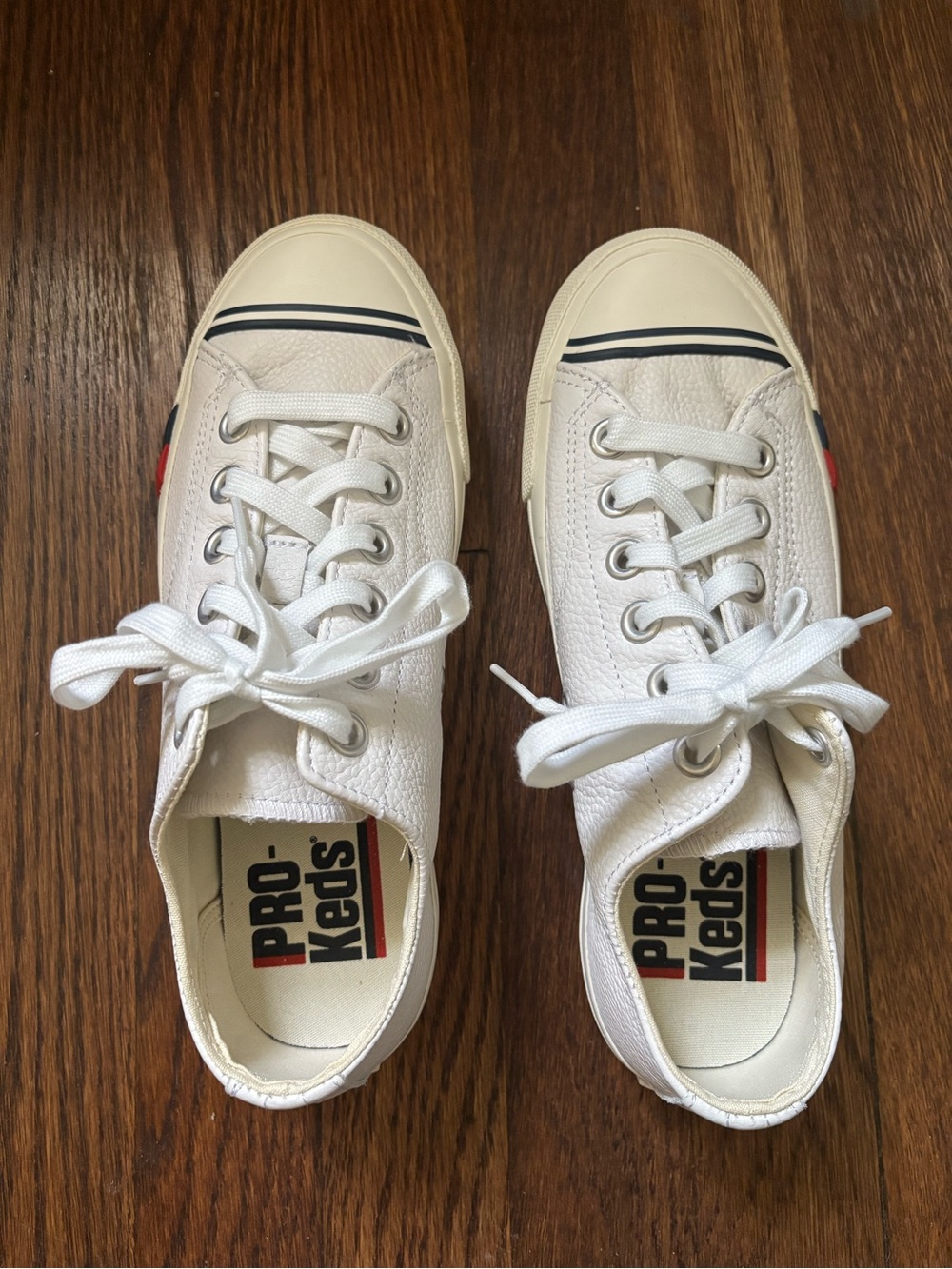 Pro-Keds Royal Lo Leather Low Top Sneakers - White (W7.5 / M5.5)